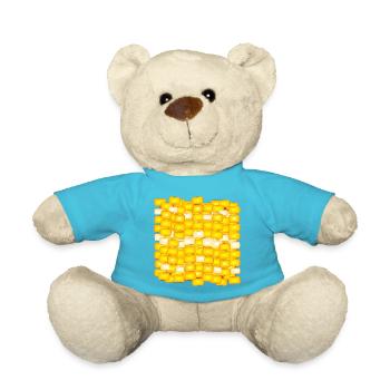 COSTUMES DE MAÏS SUCRÉ - MOTIF DE MAÏS - JAUNE - Nounours - bleu outremer - Devant