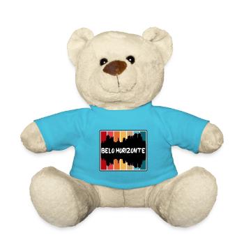 Belo Horizonte Brazil Skyline Silhouette Travel So - Teddy Bear - atoll blue - Front