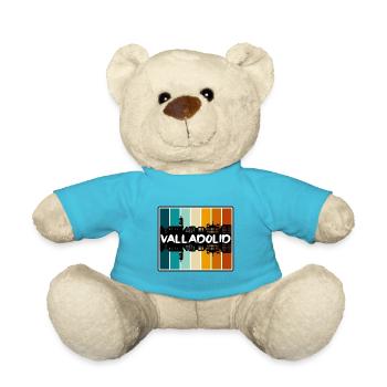 Valladolid Spanien Skyline Silhouette Reise Souveni - Teddy - Atollblau - Vorne