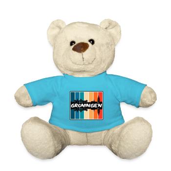 Groningue Pays-Bas Skyline Silhouette Voyage So - Nounours - bleu outremer - Devant