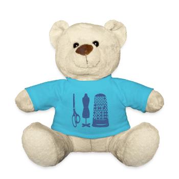 Cuttering tool - Teddy Bear - atoll blue - Front