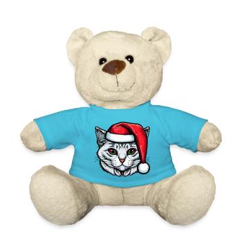 Superbe design de chaton d’hiver, le cadeau de Noël idéal - Nounours - bleu outremer - Devant