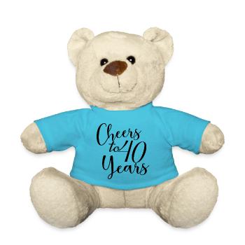 Prost auf 40 Jahre 40-jähriges Jubiläum - Teddy - Atollblau - Vorne