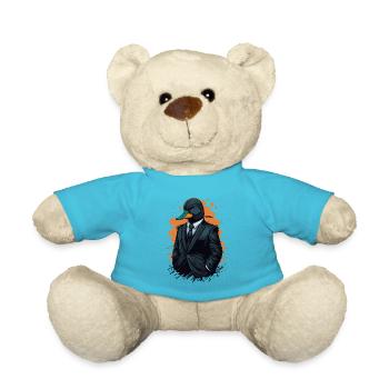 Œuvre d’art cool d’un canard en costume - Nounours - bleu outremer - Devant