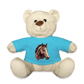 Beautiful Stallion - Teddy Bear - atoll blue - Front