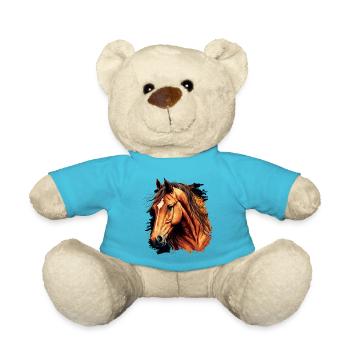 Amazing Horse Drawing - Teddy Bear - atoll blue - Front