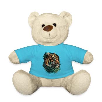 Grüner Tiger - Teddy - Atollblau - Vorne