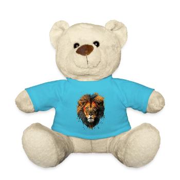 Lion - The King is Back - Teddy Bear - atoll blue - Front