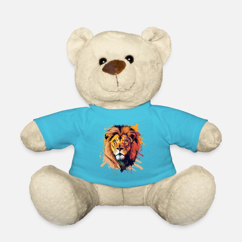 Tierkopf - Teddy - Atollblau