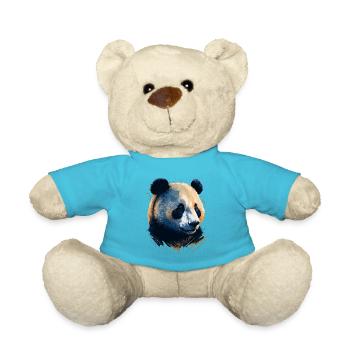 Panda Bear Gift Idea - Teddy Bear - atoll blue - Front