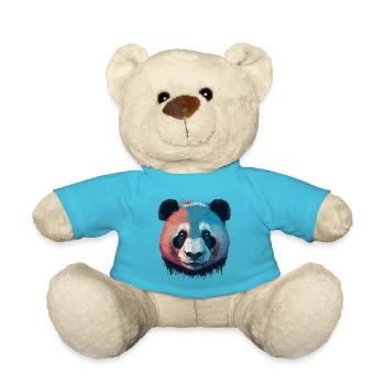 Panda Painting - Teddy Bear - atoll blue - Front