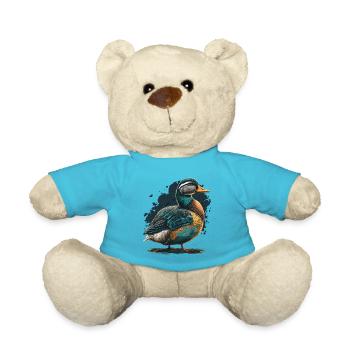 Illustration de canard - Nounours - bleu outremer - Devant