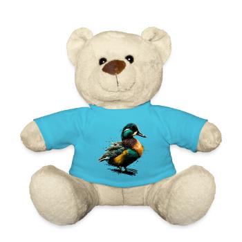 Farbige Ente - Teddy - Atollblau - Vorne