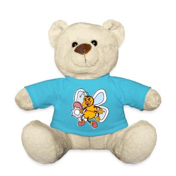 Table Tennis Biene Pingpong Outfit Bienen - Teddy - Atollblau - Vorne