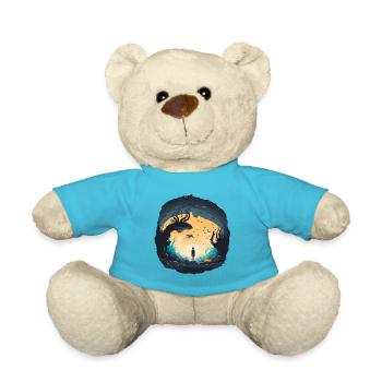 Aliens am Himmel - Teddy - Atollblau - Vorne