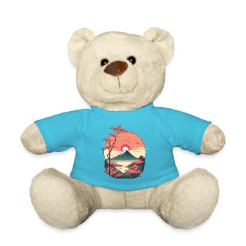 Sonnenuntergang über dem Berg - Teddy - Atollblau - Vorne