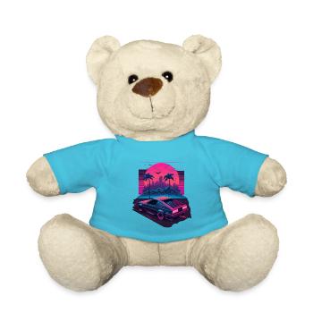 Art rétro - Nounours - bleu outremer - Devant