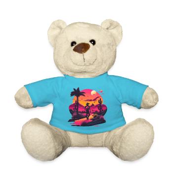 Neon Cowboy - Teddy Bear - atoll blue - Front