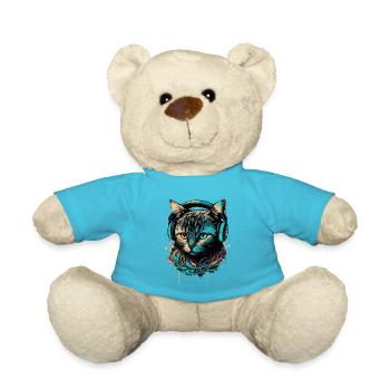 Cat Lover - Teddy Bear - atoll blue - Front