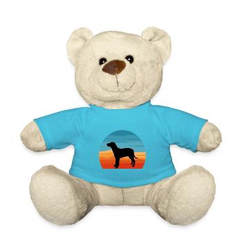 Grand Anglo Francais Blanc Et Noir Dog Lover - Teddy Bear - atoll blue - Front