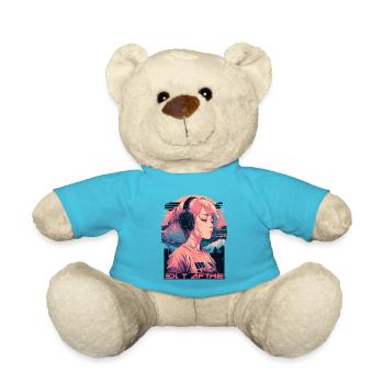 Fille triste - Nounours - bleu outremer - Devant