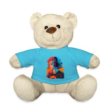 Süßes Mädchen - Teddy - Atollblau - Vorne