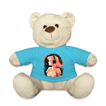 Geschenk - Teddy - Atollblau - Vorne