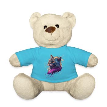 Vaporwave Cat - Nounours - bleu outremer - Devant