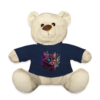Thunder Cat Illustration - Teddy Bear - french navy - Front