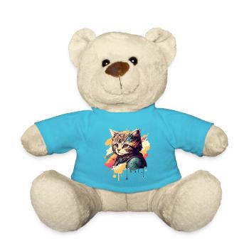 Vintage Kätzchen - Teddy - Atollblau - Vorne