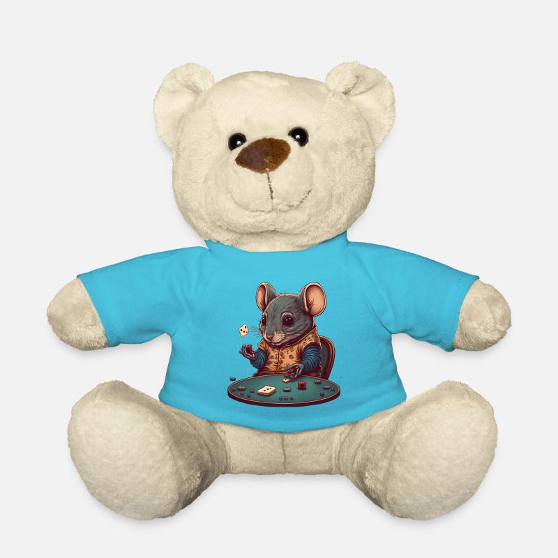 Spielemaus - Teddy - Atollblau