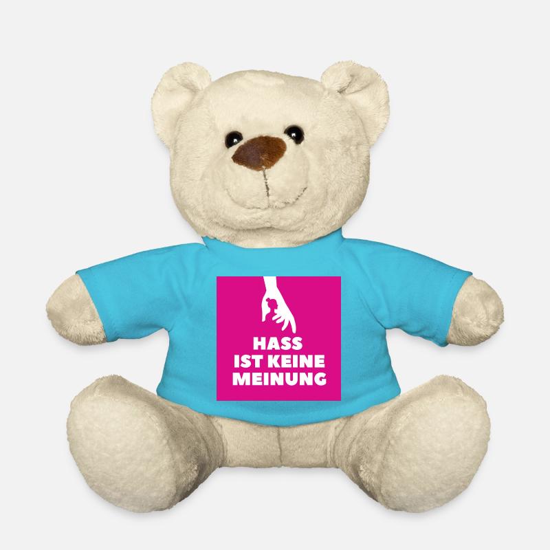 Hass ist keine Meinung Silhouette BDP - Teddy - Atollblau