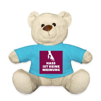 Hass ist keine Meinung Silhouette BDR - Teddy - Atollblau - Vorne