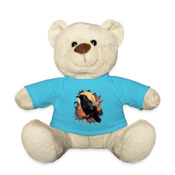 Observer Crow - Teddy Bear - atoll blue - Front