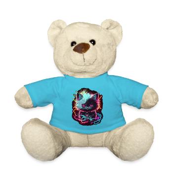 L’ascension du chat électrique - Nounours - bleu outremer - Devant
