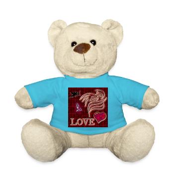 AMOUR - Image - 2023 - Nounours - bleu outremer - Devant