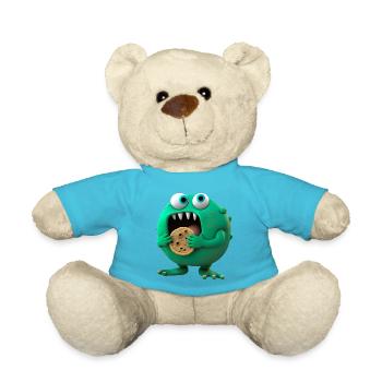 cute alien cookies monster - Nounours - bleu outremer - Devant