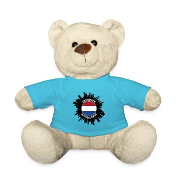 Groningen Skyline Pays-Bas Flag Souvenir de voyage - Nounours - bleu outremer - Devant