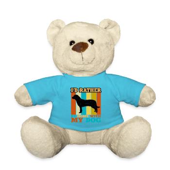 Entlebucher Mountain Dog Silhouette Retro Sunset - Nounours - bleu outremer - Devant