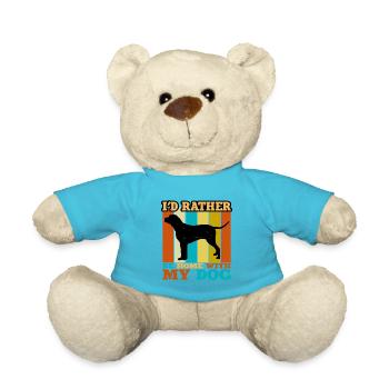 Grand Anglo Français Tricolore Hundesilhouette - Teddy - Atollblau - Vorne