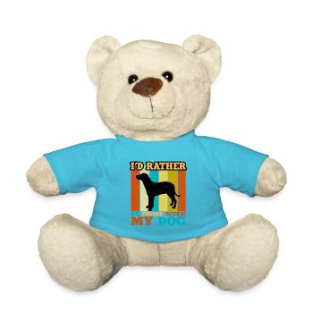 Grand Anglo Francais Blanc Et Noir Dog Lover - Teddy Bear - atoll blue - Front