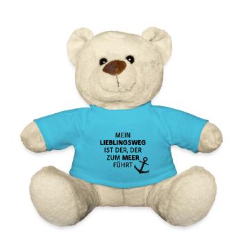 LIEBLINGSWEG MEER ERHOLUNG URLAUB AUSZEIT ANKER - Teddy - Atollblau - Vorne