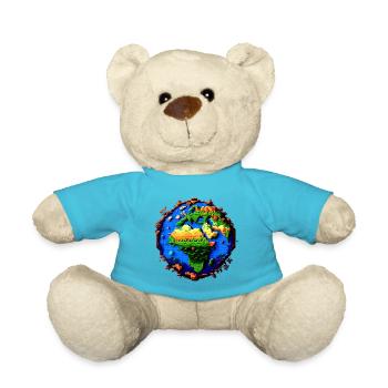 Pixel-Erde - Teddy - Atollblau - Vorne