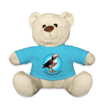 Island Puffin - Teddy Bear - atoll blue - Front