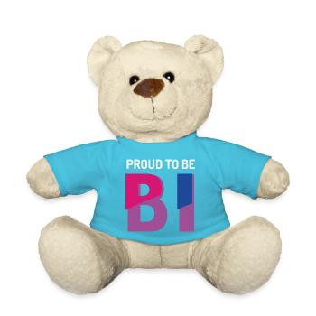 Stolz darauf, bisexuell zu sein - Teddy - Atollblau - Vorne
