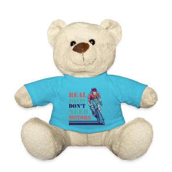 Les vrais cyclistes n’ont pas besoin de moteurs - Nounours - bleu outremer - Devant