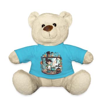 Art Lover: Museum Masterpiece - Teddy Bear - atoll blue - Front