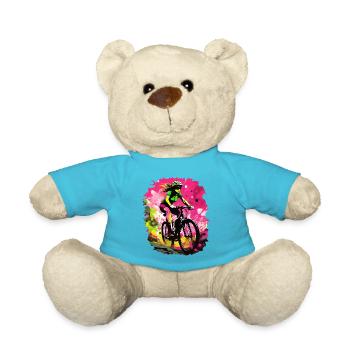 Passion for cycling - Teddy Bear - atoll blue - Front