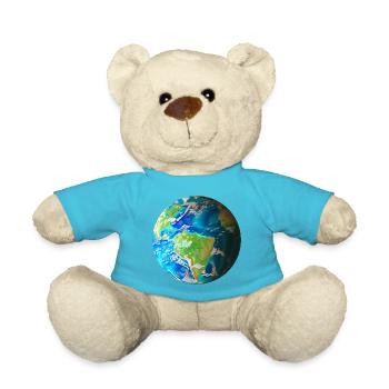 Welt in deinen Händen - Entdecke den Globus - Teddy - Atollblau - Vorne