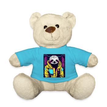 Faultier Astronaut / Tier / gelassen / Baum / Zoo - Teddy - Atollblau - Vorne